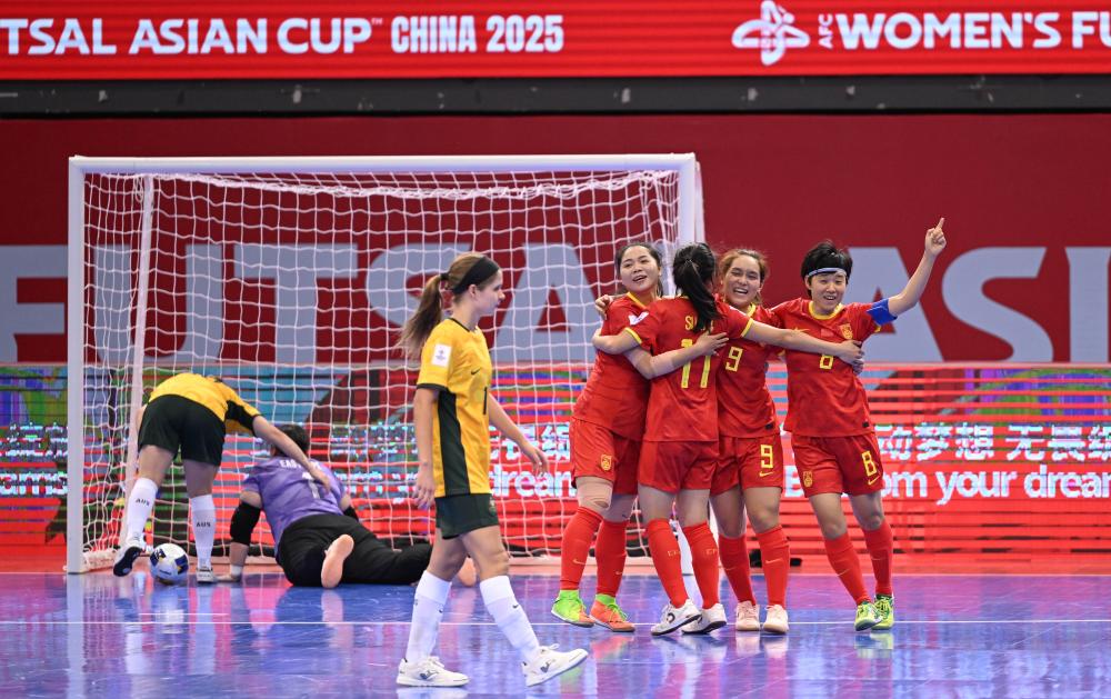 女子五人製足球亞洲杯中國隊取“開門紅”