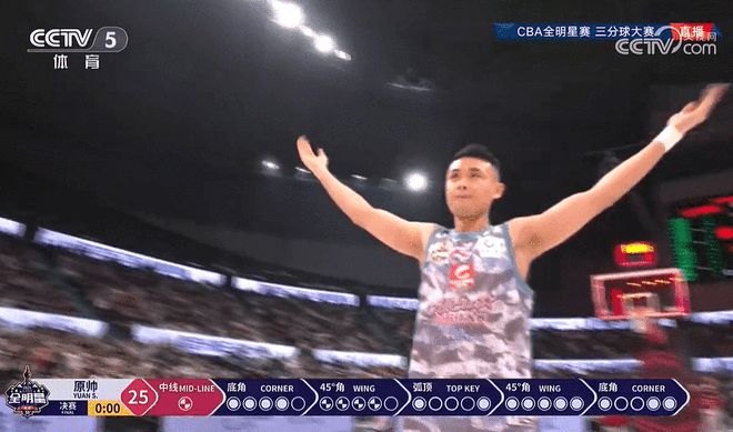 超遠命中！原帥25分第三次加冕三分王 周鵬第二
