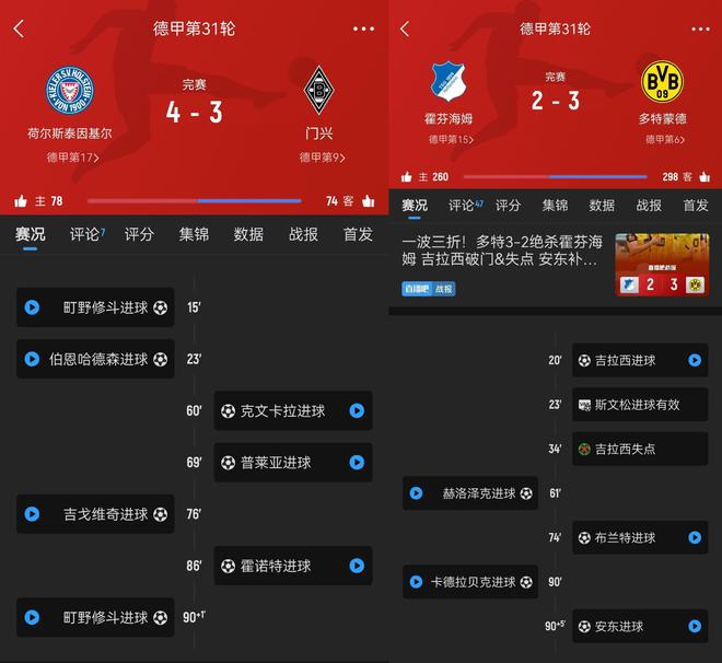 战意决定实力！多特3-2绝杀距前四4分，基尔4-3绝杀距附加赛3分！