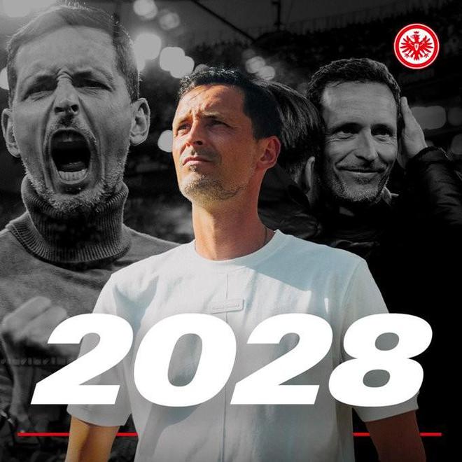 官方：法兰克福与主帅托普穆勒续约至2028年