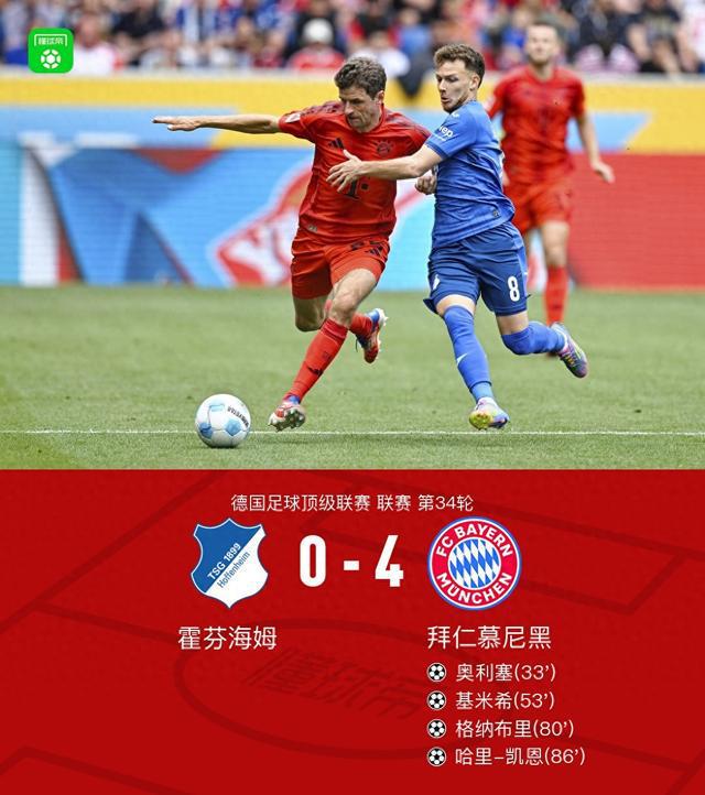 劍南春｜拜仁4-0大勝霍芬海姆，奧利塞連續四場傳射，凱恩建功