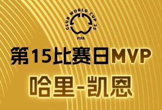 懂球帝X咪咕2025世俱杯第15比賽日MVP：哈里-凱恩