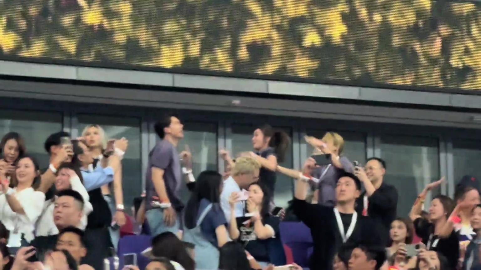 谢霆锋演唱会，台下英皇全明星蹦迪现场，阿娇容祖儿玩嗨了