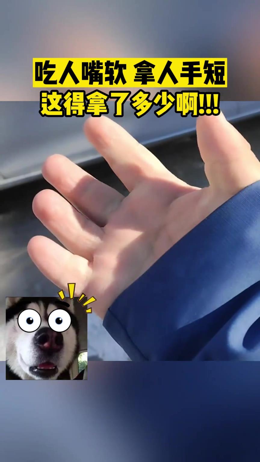 吃人嘴软，拿人手短，这得拿了多少啊!!!