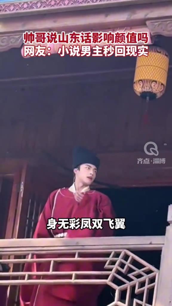 帅哥说山东话影响颜值吗?网友:小说男主秒回现实