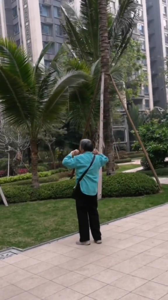 大妈每天早晨在楼下呐喊，说是锻炼肺功能！！