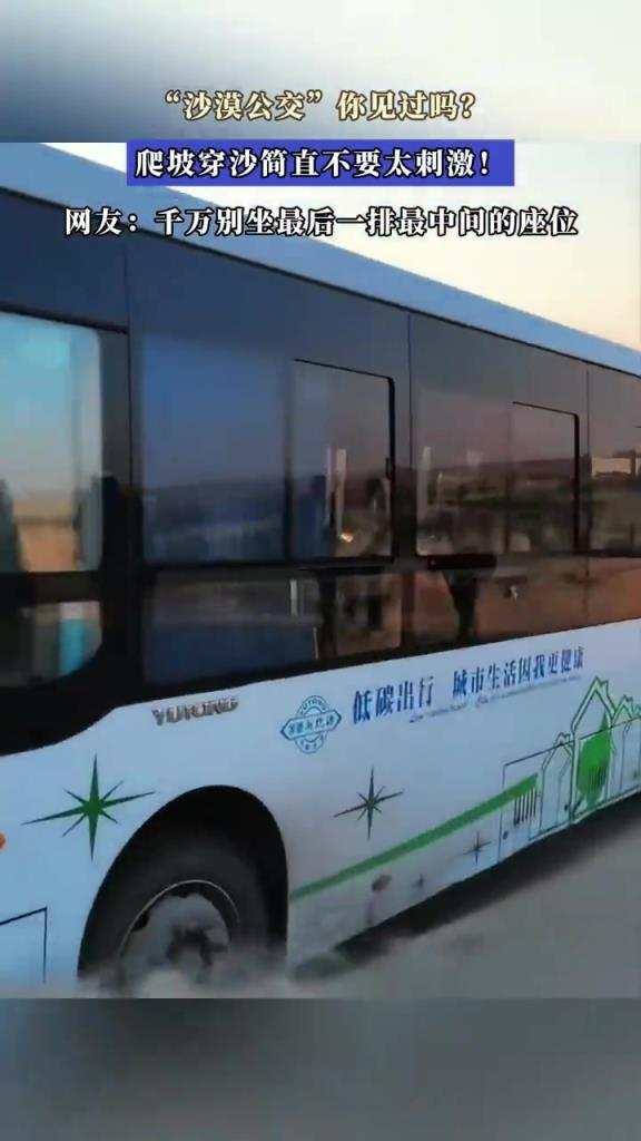“沙漠公交”你见过吗？爬坡穿沙简直不要太刺激！