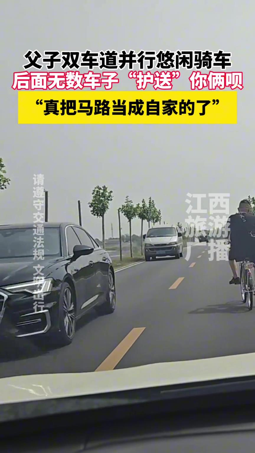 真把马路当自己家了呗