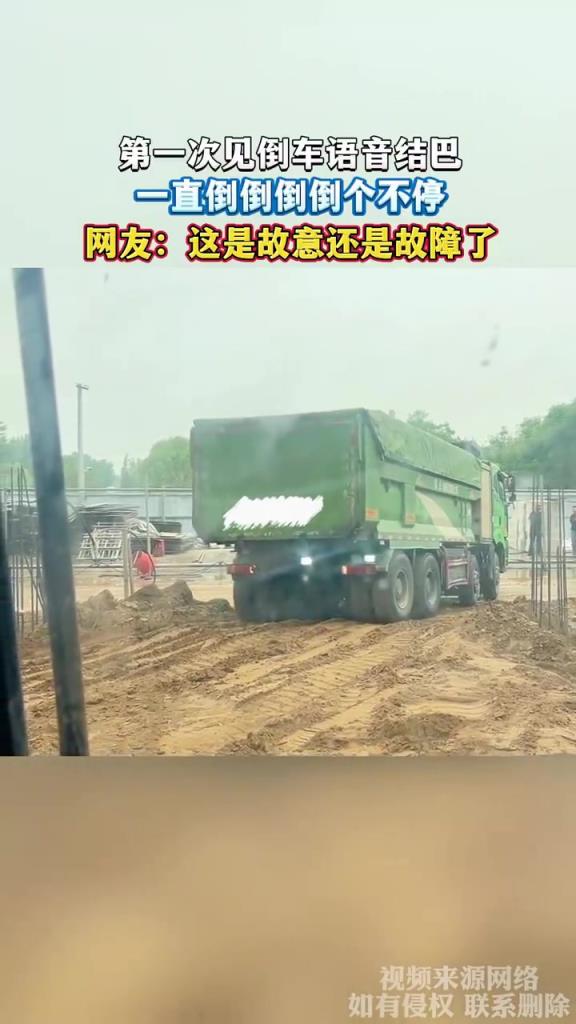 倒車語音結巴不停，網友猜測故意還是故障