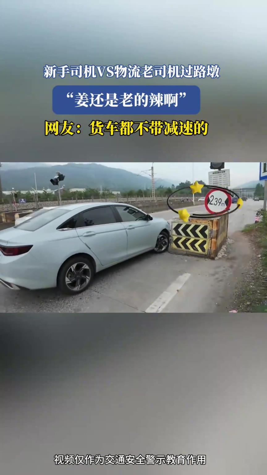 新手司機VS物流老司機過路，姜還是老的辣！