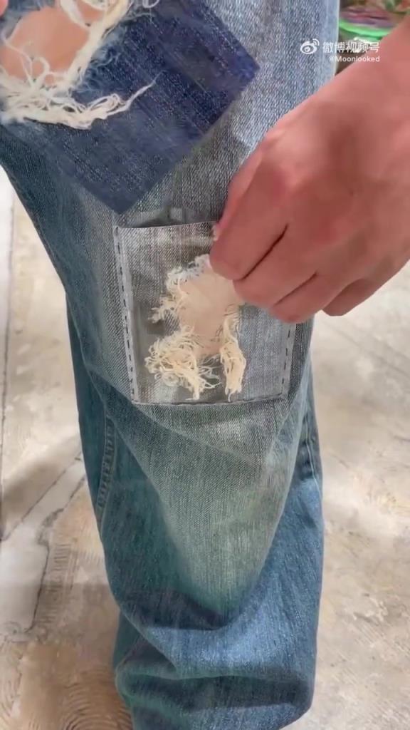现在裤子进化成这样，款式新奇
