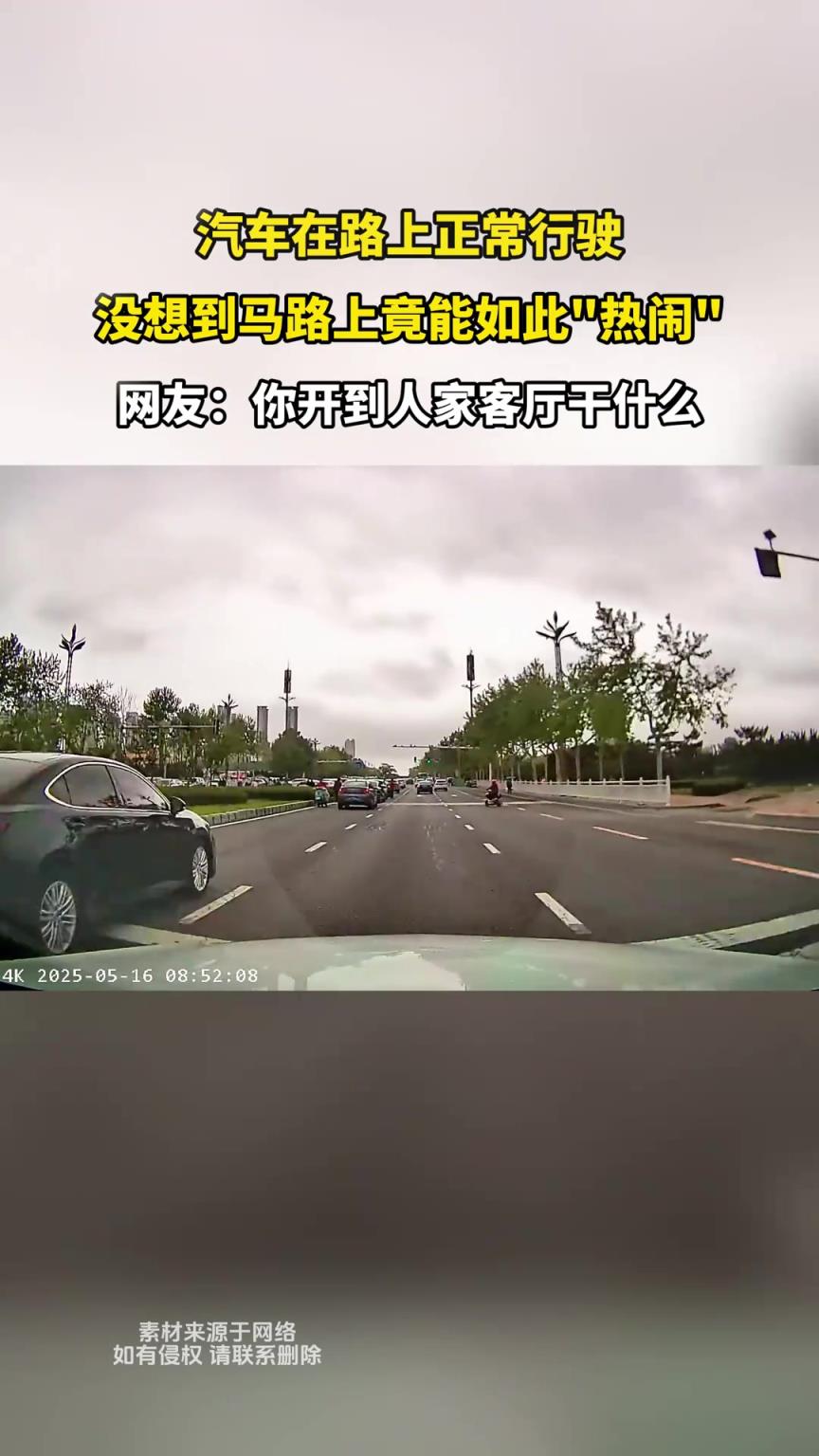 你怎么能這樣開車呢？都開到人家客廳了！