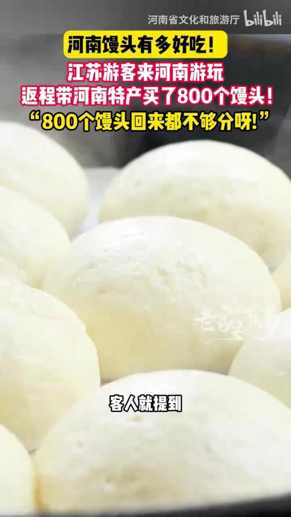 江蘇游客來河南游玩，返程帶河南特產(chǎn)買了800個饅頭！