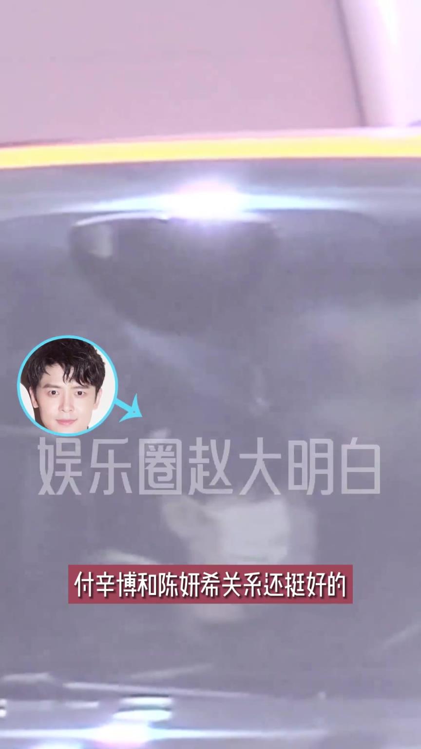 陈妍希与付辛博关系不错，腿伤还没好，就现身酒吧与友人聚会！