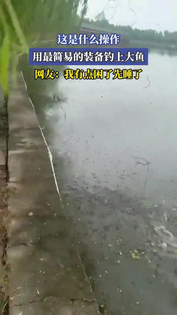這是什么操作,用最簡(jiǎn)易的裝備釣上大魚(yú)!!!