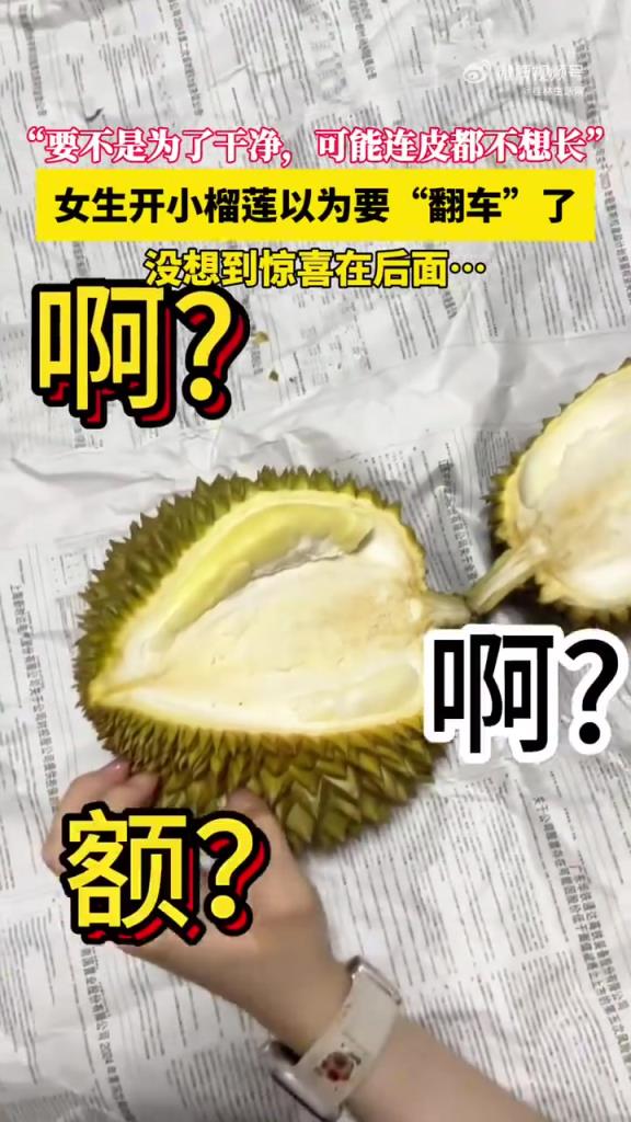到底是怎么样的运气才能吃到这种榴莲啊！