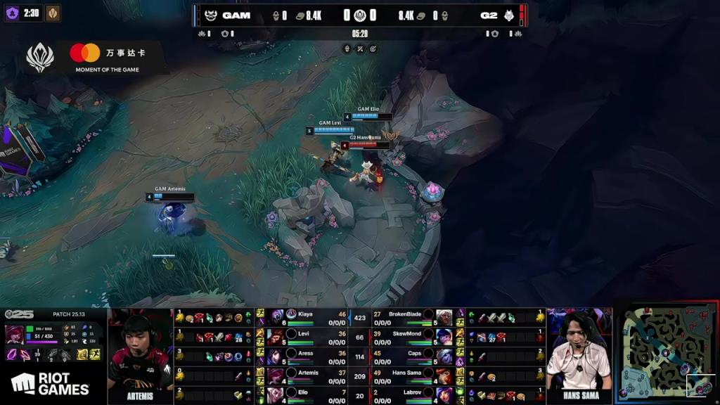MSI入圍賽 G2 vs GAM 第三局高光時(shí)刻
