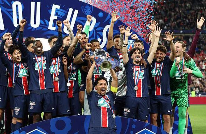 巴黎圣日耳曼3-0完胜兰斯 夺得法国杯冠军