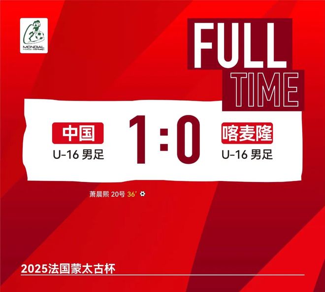 1：0，中國隊獲13年來首勝，逼平法國勝喀麥隆昂首出線，董路樂了