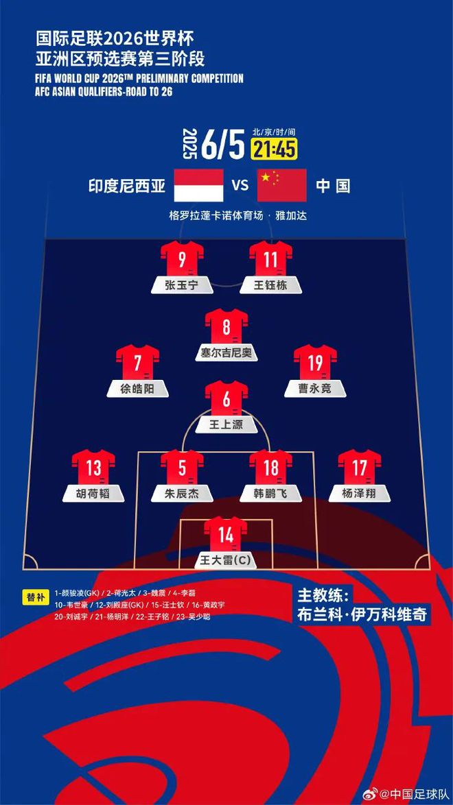惜敗！國足0:1不敵印尼，確定無緣2026世界杯！此前對印尼保持68年正賽不敗