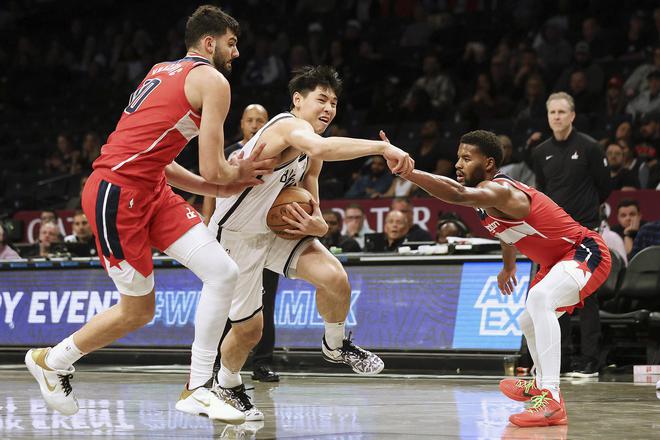 崔永熙替补登场5分1板篮网大胜奇才 托马斯17+5