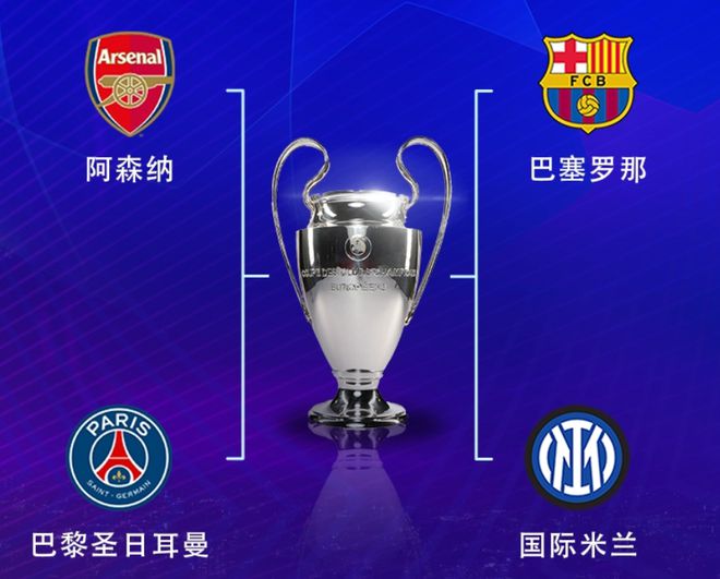 隨著阿森納5-1皇馬+國米4-3拜仁，歐冠4強(qiáng)對(duì)陣出爐，開球時(shí)間確定