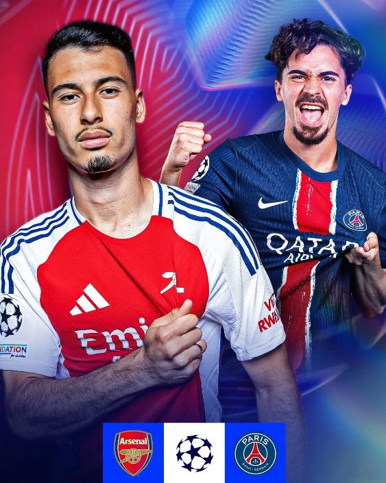 巴黎1-0阿森纳！下场打平=进欧冠决赛 登贝莱闪击 梅里诺破门被吹