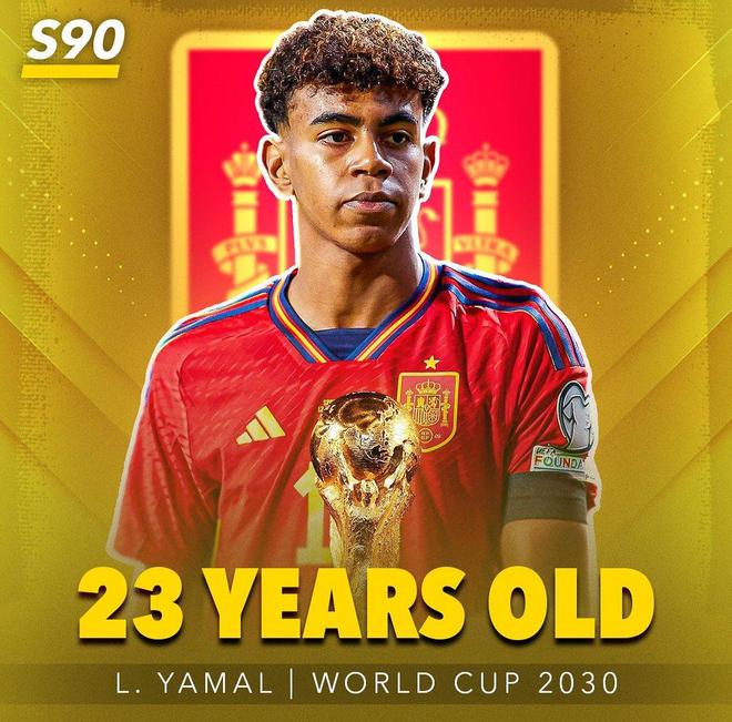 太夸張17歲亞馬爾巴薩百場+4冠，2030世界杯才23歲&主場作戰(zhàn)