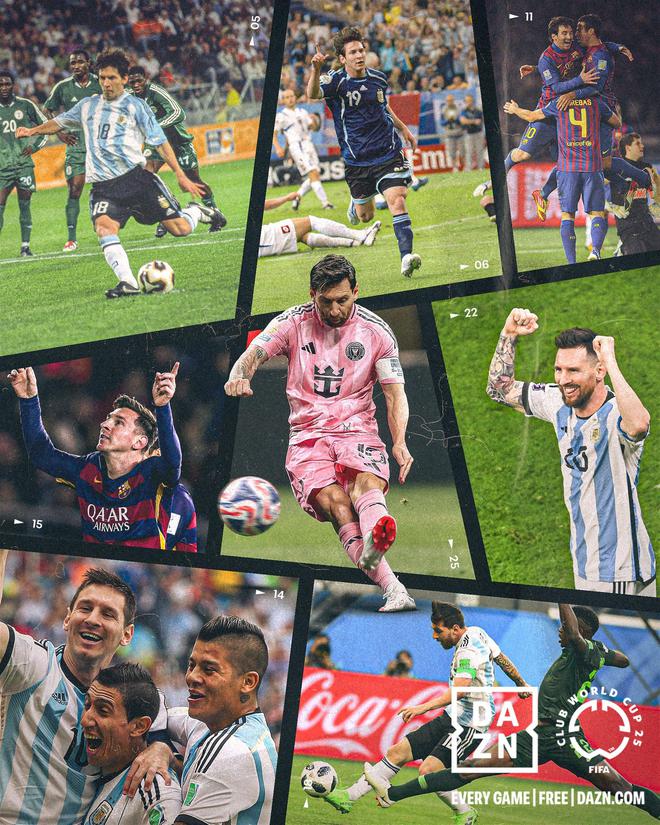 官方认证！梅西加冕FIFA赛事历史射手王，10届40场25球11助夺5冠