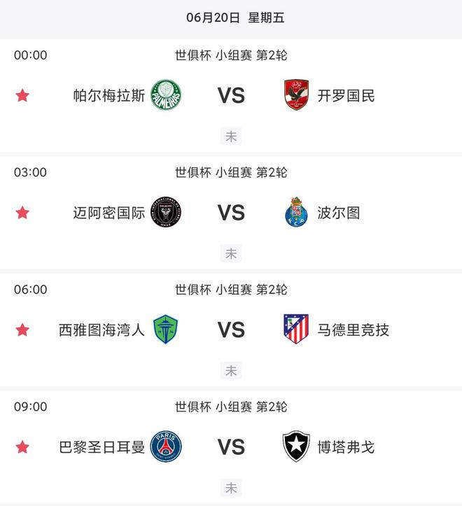 雷速世俱杯觀賽指南：梅西帶領(lǐng)邁阿密挑戰(zhàn)波爾圖，馬競、巴黎登場