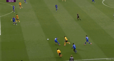 半場：狼隊1-0萊斯特城，庫尼亞建功+造險