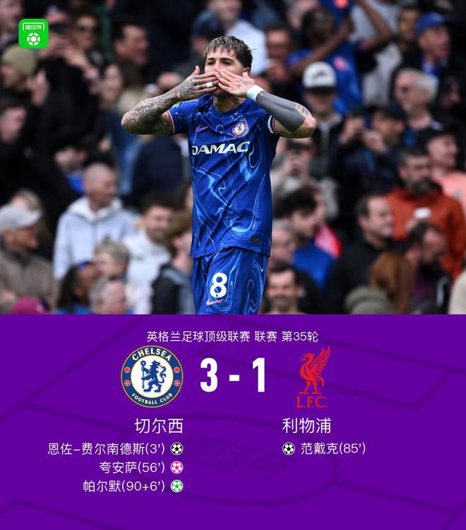 剑南春｜切尔西3-1利物浦，恩佐闪击，帕尔默点射破球荒