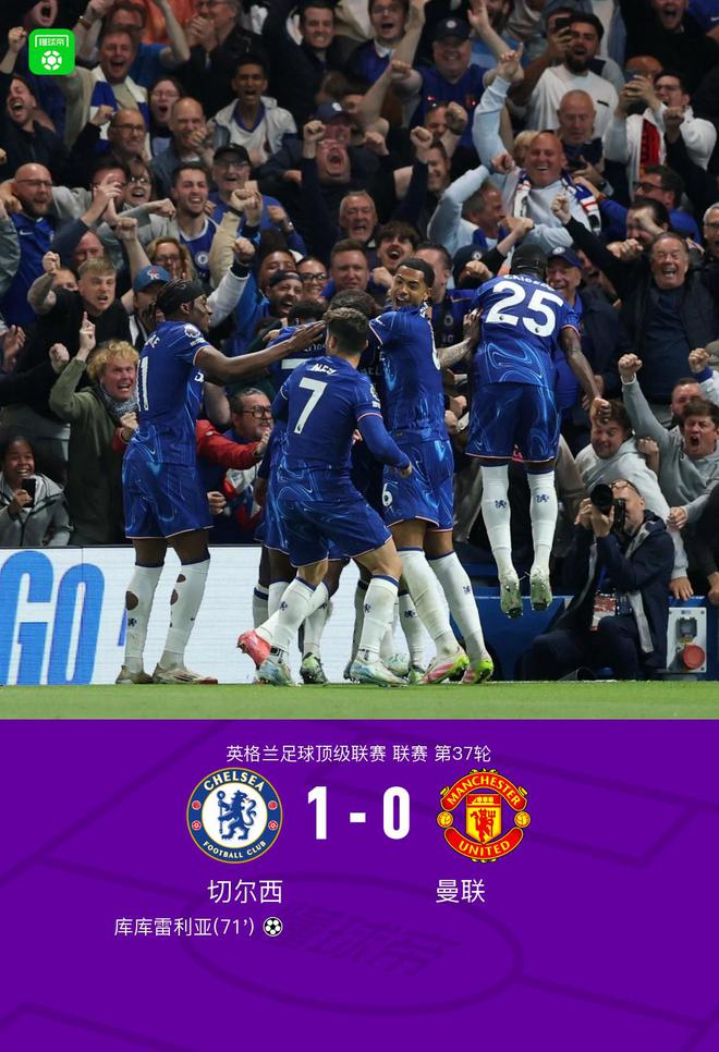 剑南春｜切尔西1-0曼联，库库雷利亚制胜，马奎尔进球被吹
