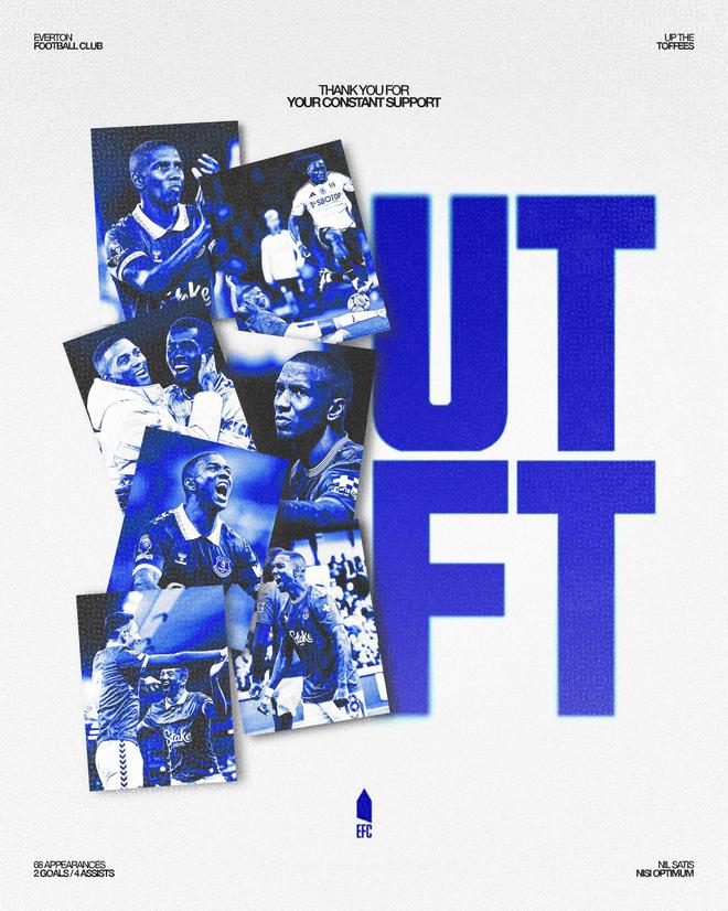 UTFT！阿什利-扬社媒告别球队：在新球场请继续支持埃弗顿