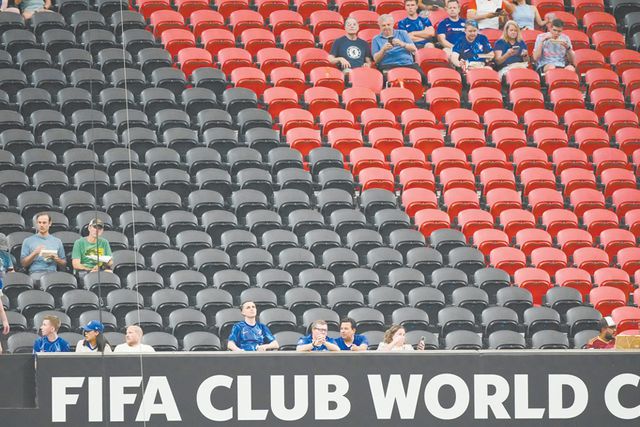 多原因致世俱杯切尔西vs洛杉矶FC“看台爆冷”，切尔西主帅：球场几乎空空荡荡