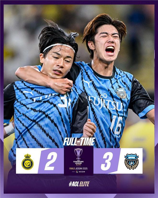 淘汰利雅得勝利，川崎前鋒隊史首次闖進亞冠決賽