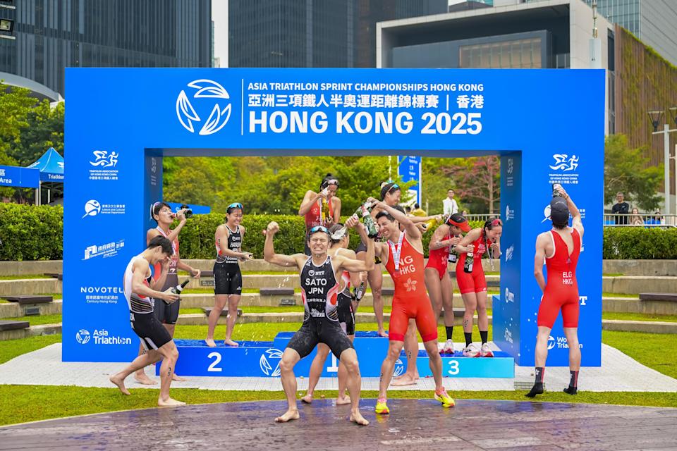 半奥三铁亚锦赛｜港队2秒惜负日本 混合接力赛夺铜牌