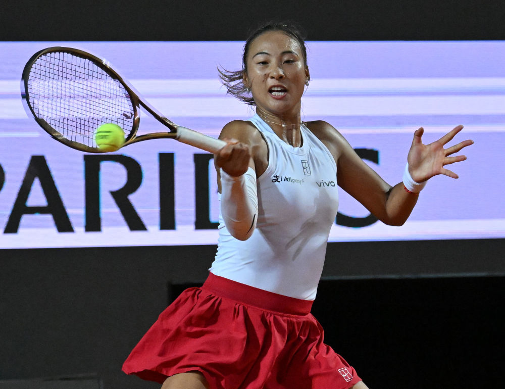 郑钦文“抢七”惜败高芙 无缘WTA1000罗马站决赛