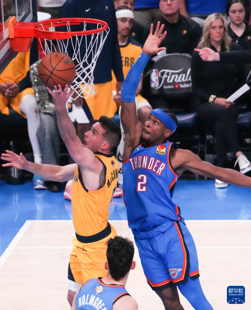 NBA总决赛第二场：雷霆胜步行者