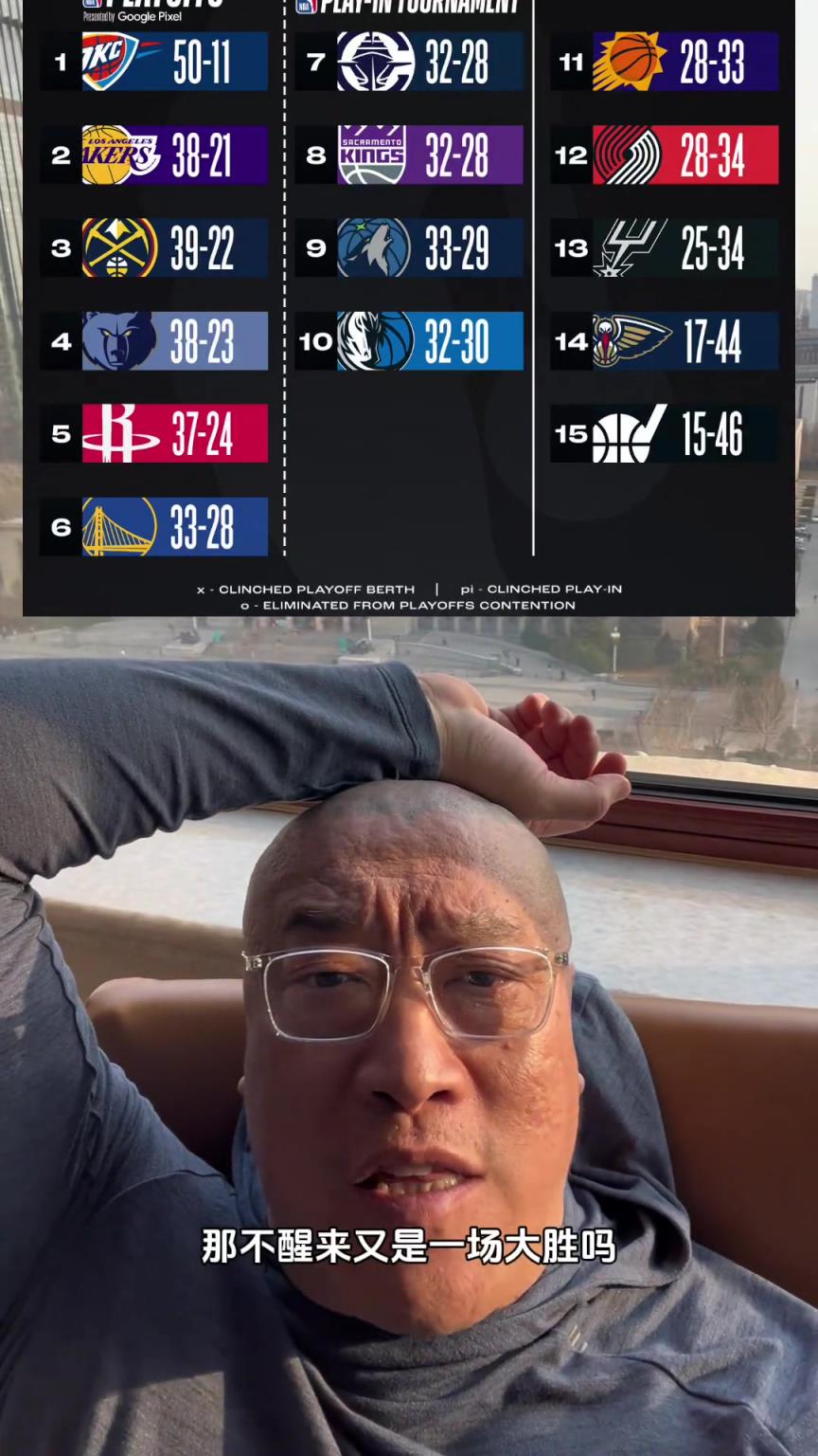 马健：西部能给湖人点压力吗？明天打鹈鹕那不醒来又是一场大胜？