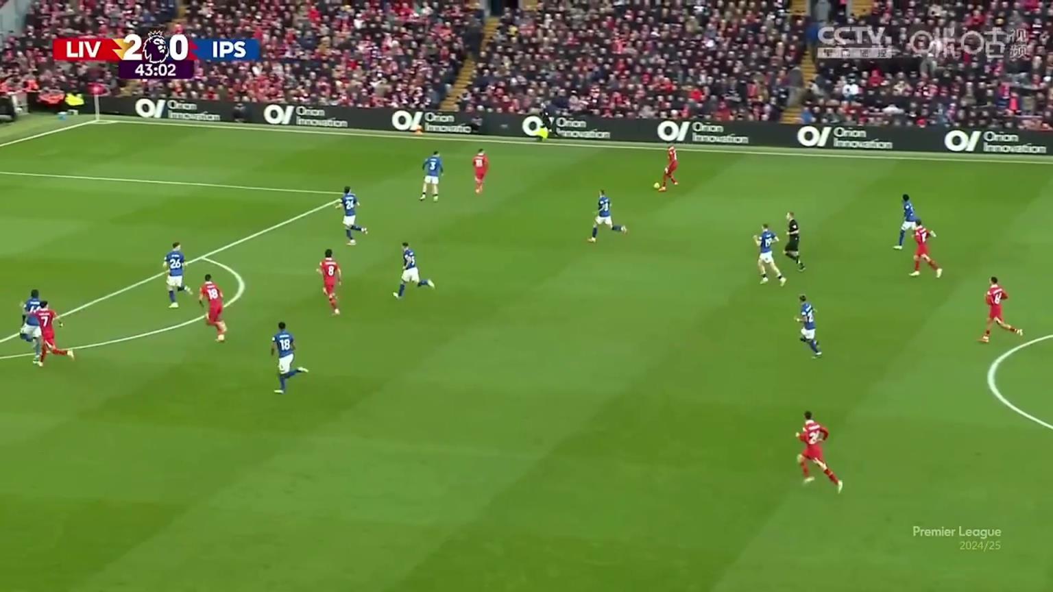 利物浦3-0领先！索博射门被挡，加克波补射得手