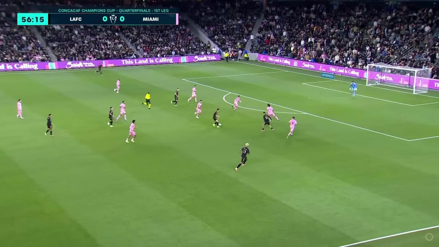 迈阿密0-1落后！奥达兹无人防守远射破门