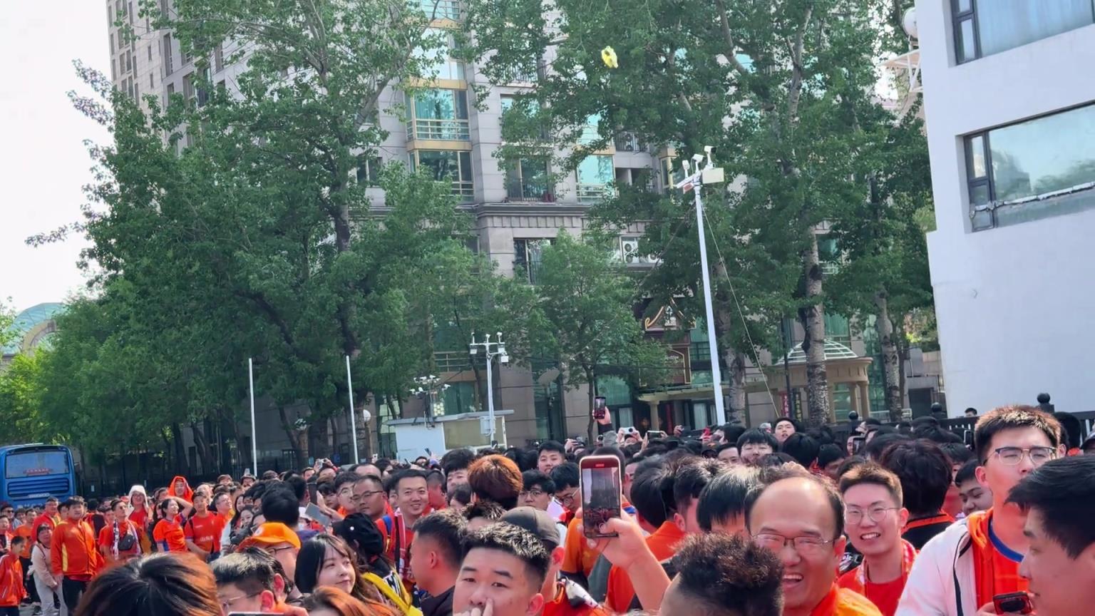 啊这...安保喊：乌龟不让扔，山东球迷：乌龟不让扔，杀了它