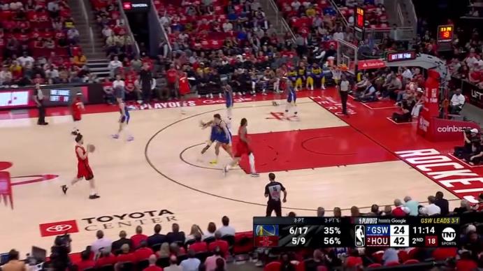 6分26秒一分不得！第二節開始火箭眾將轟出一波14-0