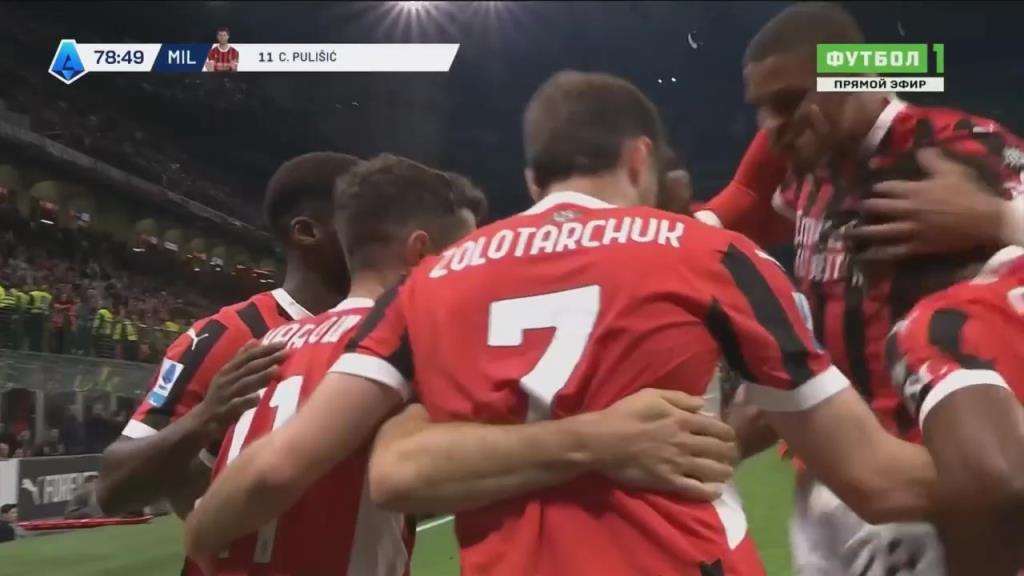 米兰2-1反超比分！菲利克斯打门被封堵，普利西奇跟进补射破门！
