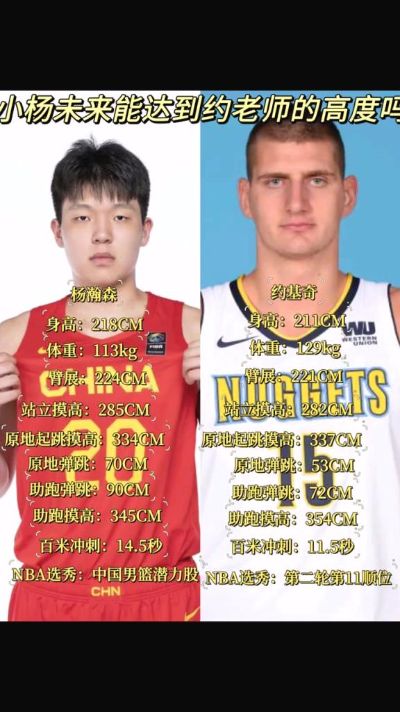 约基奇第41位被选中！杨瀚森未来能达到约老师几成高度？