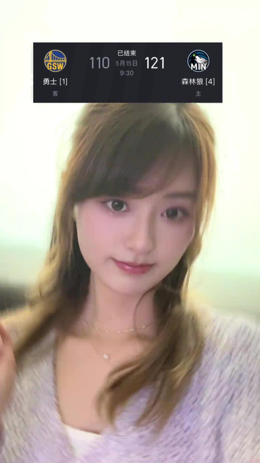 勇士女主播小七在系列賽結(jié)束后總結(jié)：下賽季再見啦！
