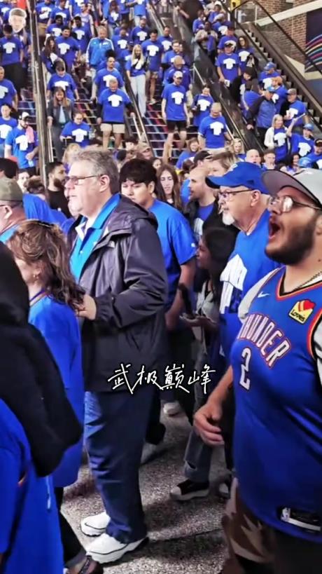 已经等了9年了！抢七战胜掘金后雷霆球迷离场高喊OKC~