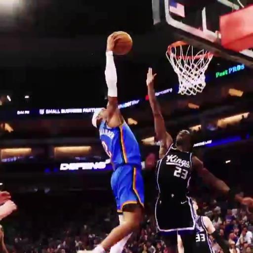 新科MVP来了！NBA官方晒出SGA本赛季精彩进球集锦