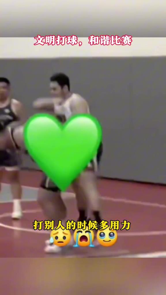 文明打球，和諧比賽，這種行為不可取